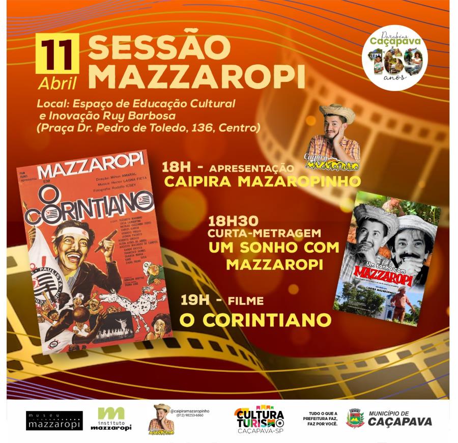 Secretaria de Cultura e Turismo realiza programação especial em homenagem a Mazzaropi nesta quinta-feira (11)