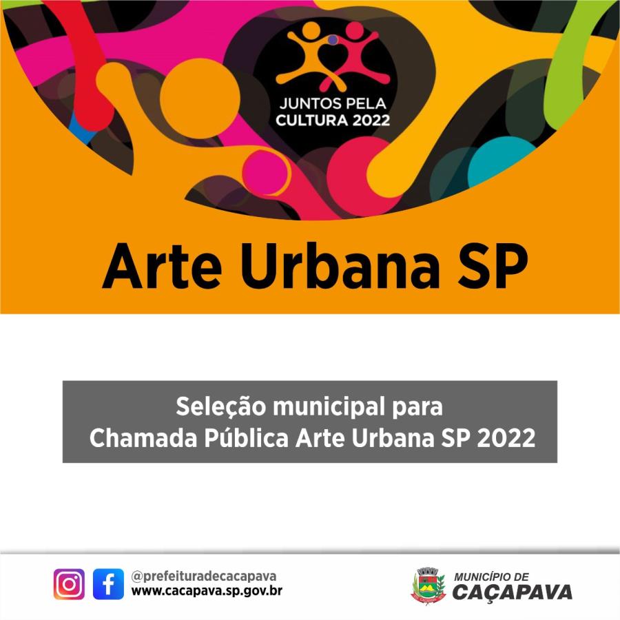 Caçapava seleciona projeto para representar o município no programa Juntos Pela Cultura Arte Urbana SP 2022, do governo estadual