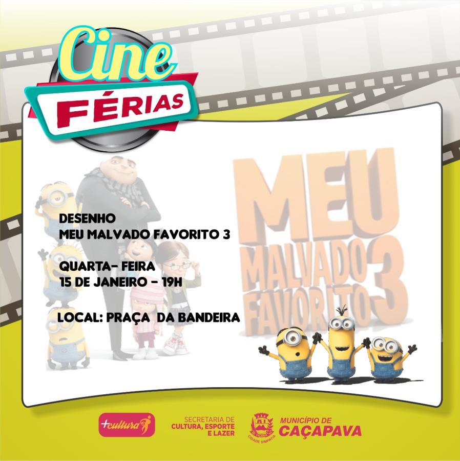 Praça da Bandeira recebe sessão de cinema na quarta-feira, dia 15