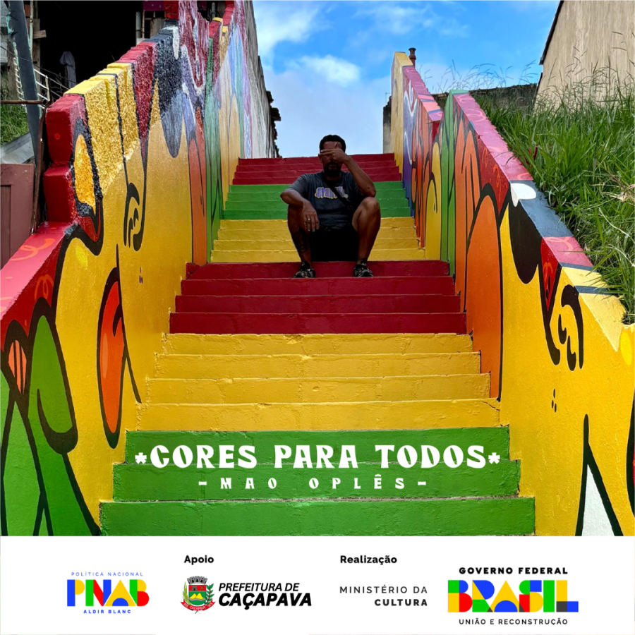 Projeto “Cores para Todos” produz mural de arte urbana em Caçapava Velha