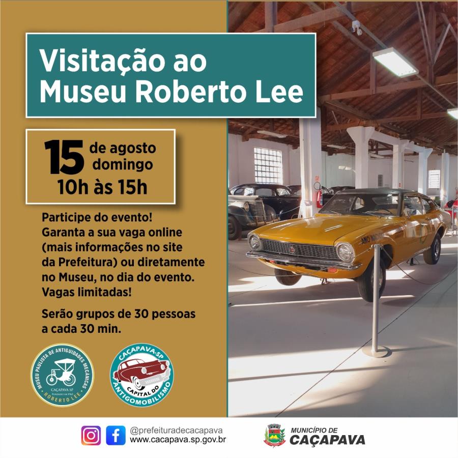 Museu Roberto Lee abre neste domingo para visita da população