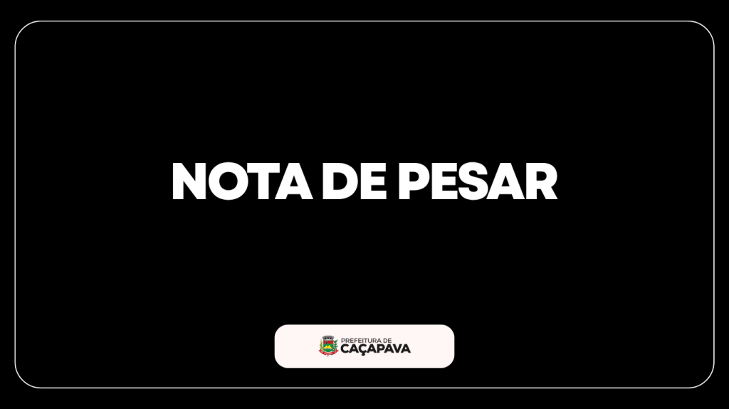 Prefeitura de Caçapava manifesta pesar pelo falecimento de João Martins Ferreira Junior, o "Carrapato"