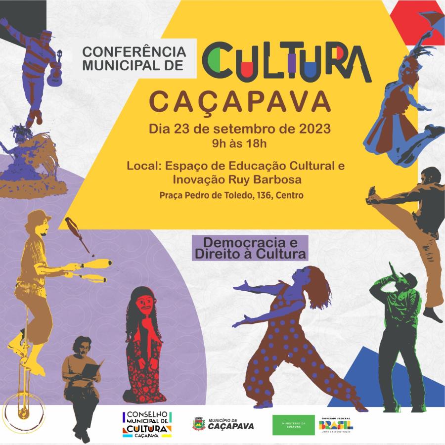 Caçapava realiza Conferência Municipal de Cultura dia 23 de setembro