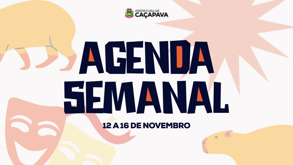 Agenda semanal | De 12 a 16 de novembro