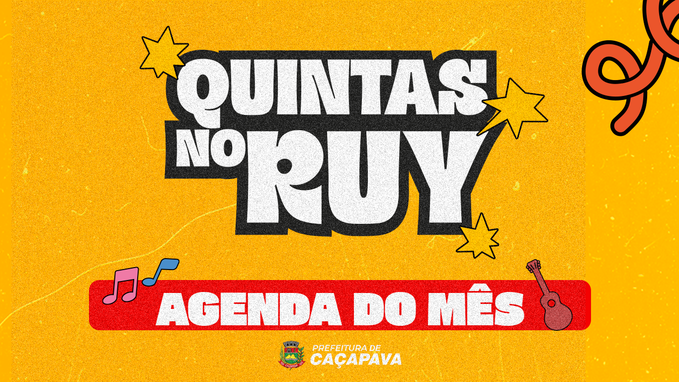 Programação do Quintas no Ruy em abril