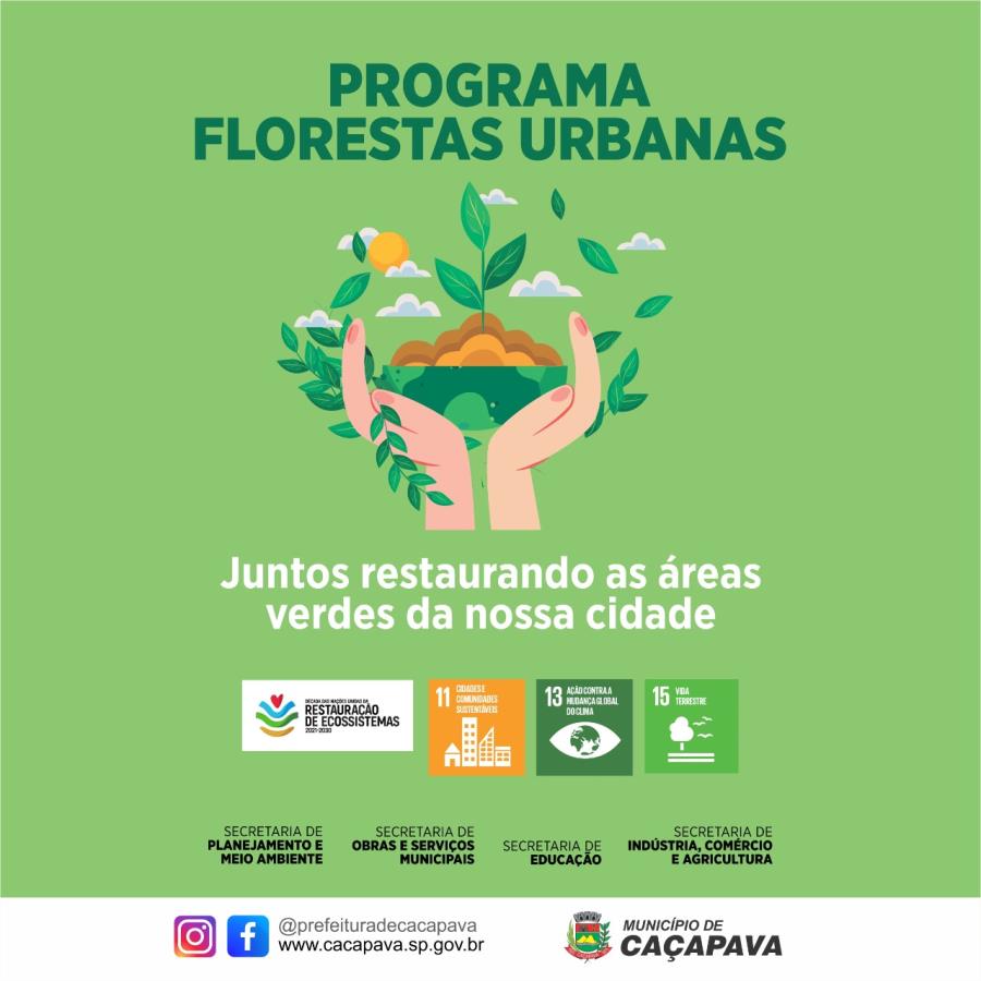 Caçapava lança programa Florestas Urbanas