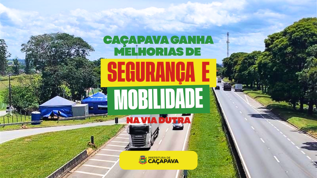 Caçapava ganha melhorias de segurança e mobilidade na Via Dutra