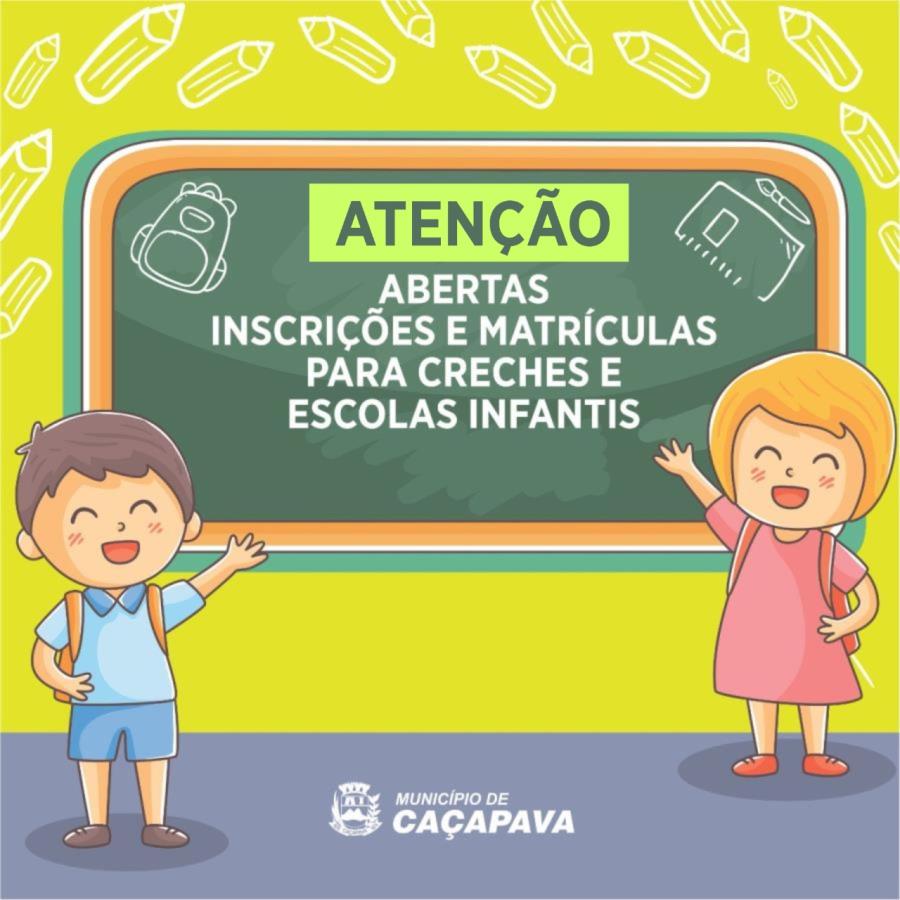 Período de inscrição para matrícula antecipada 2022 nas escolas municipais de Educação Infantil de Caçapava vai até o dia 28 de outubro