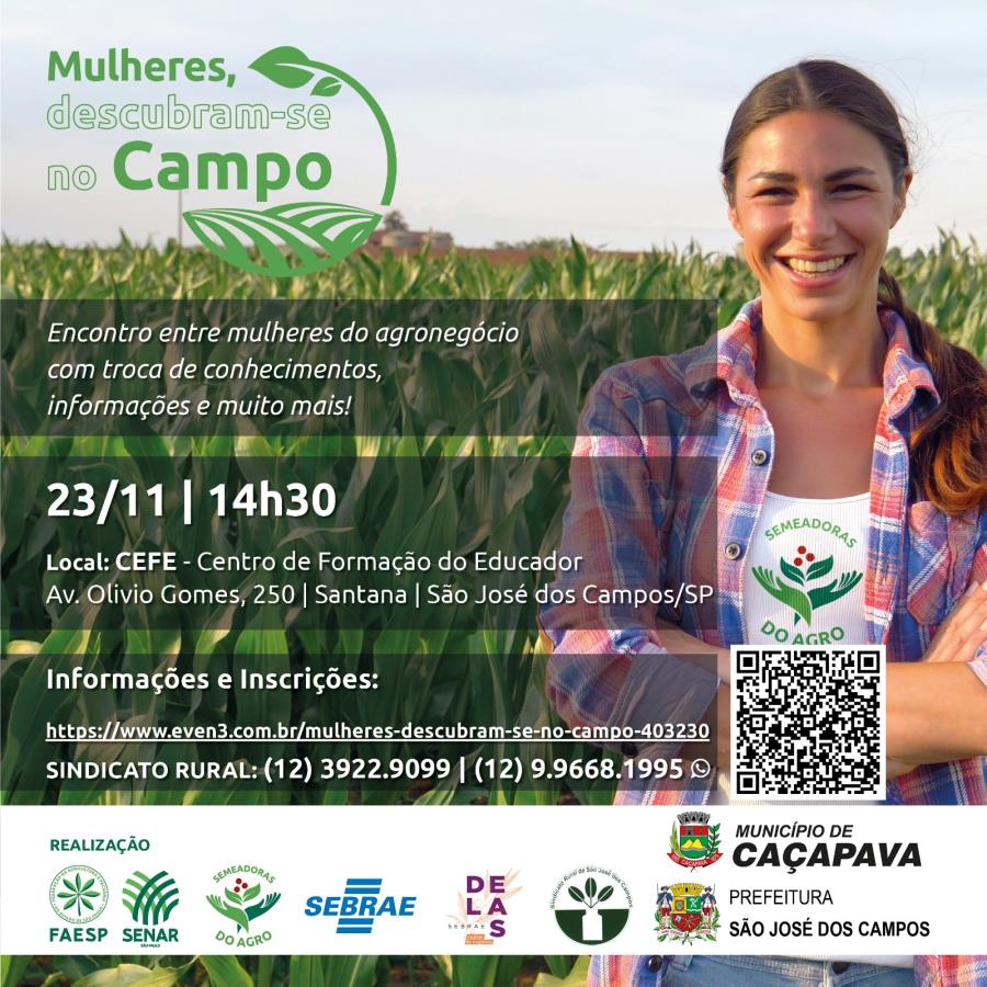 Caçapava Aprova Encontro Gratuito Entre Mulheres Do Agronegócio - Vale ...