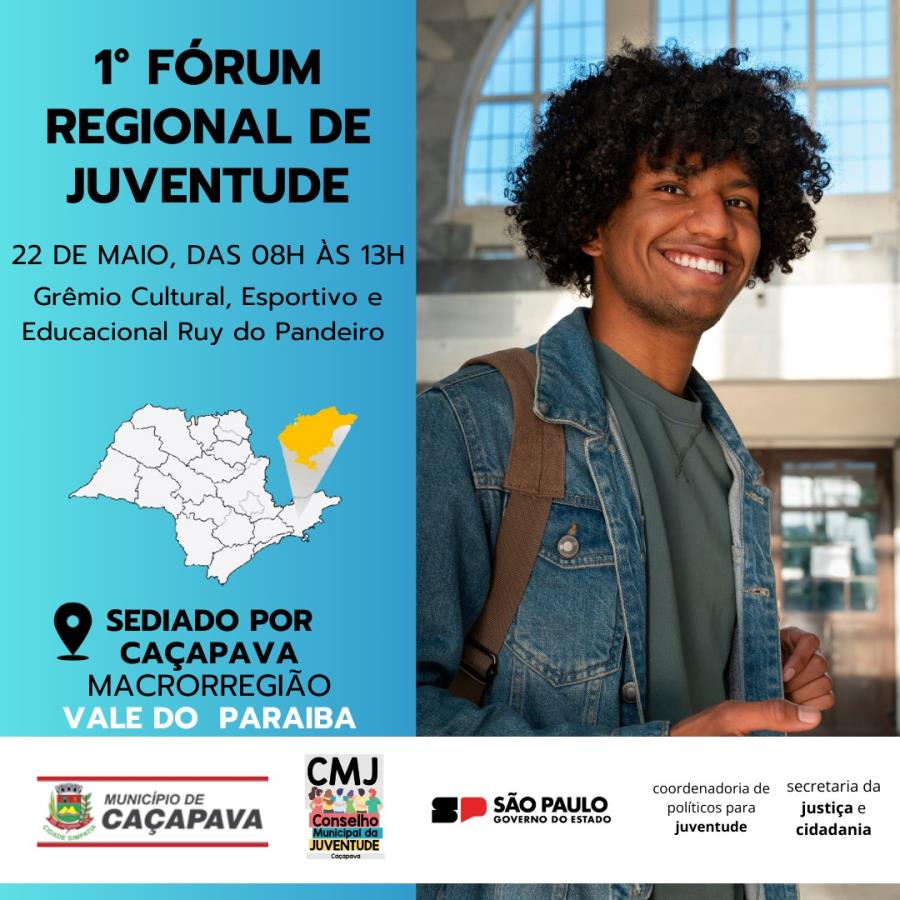 Inscrições abertas para o 1º Fórum Regional da Juventude