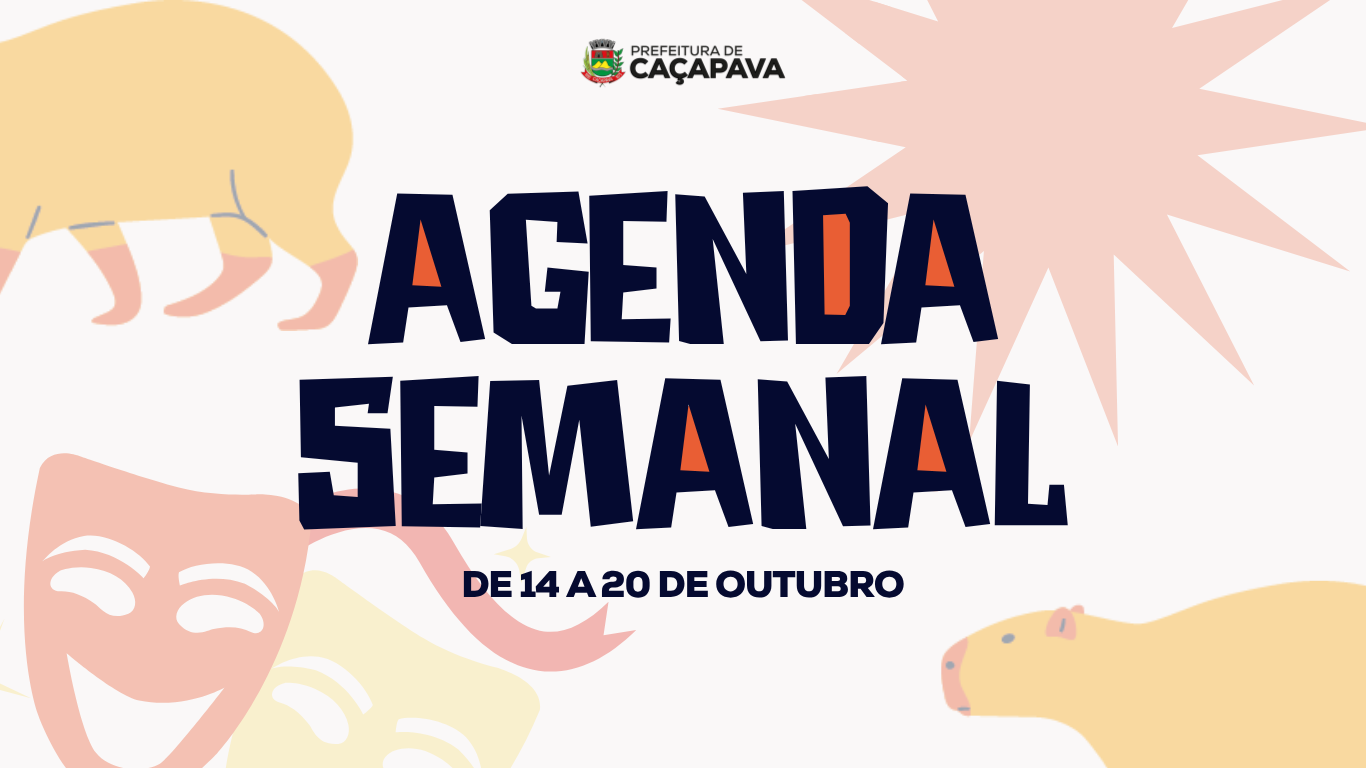 Agenda Semanal | De 14 a 20 de outubro