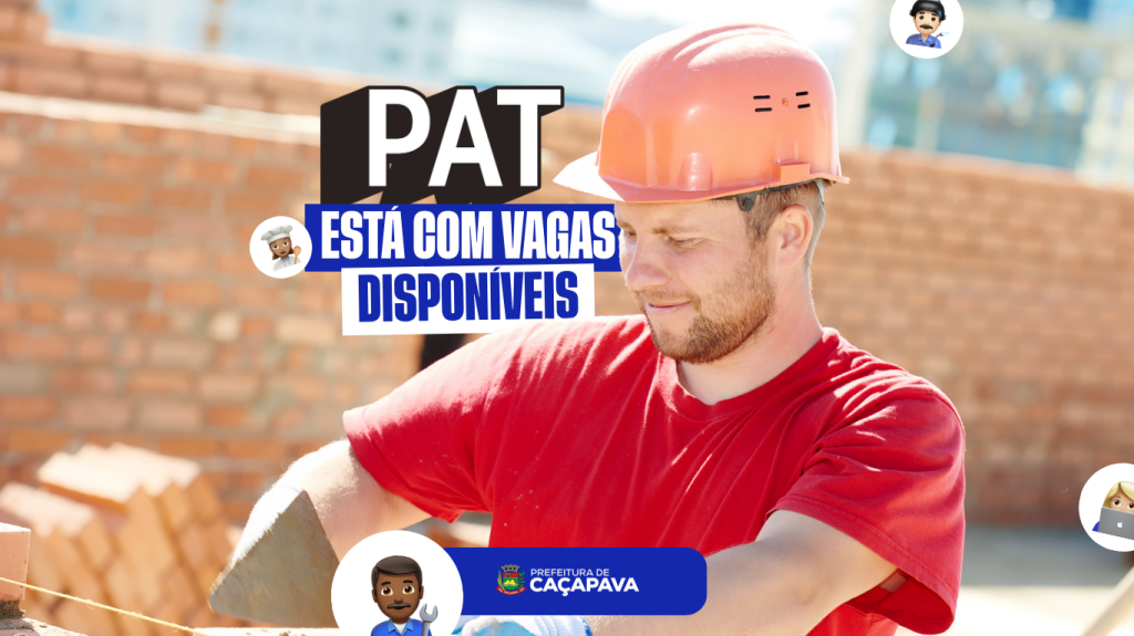PAT de Caçapava divulga novas oportunidades de emprego