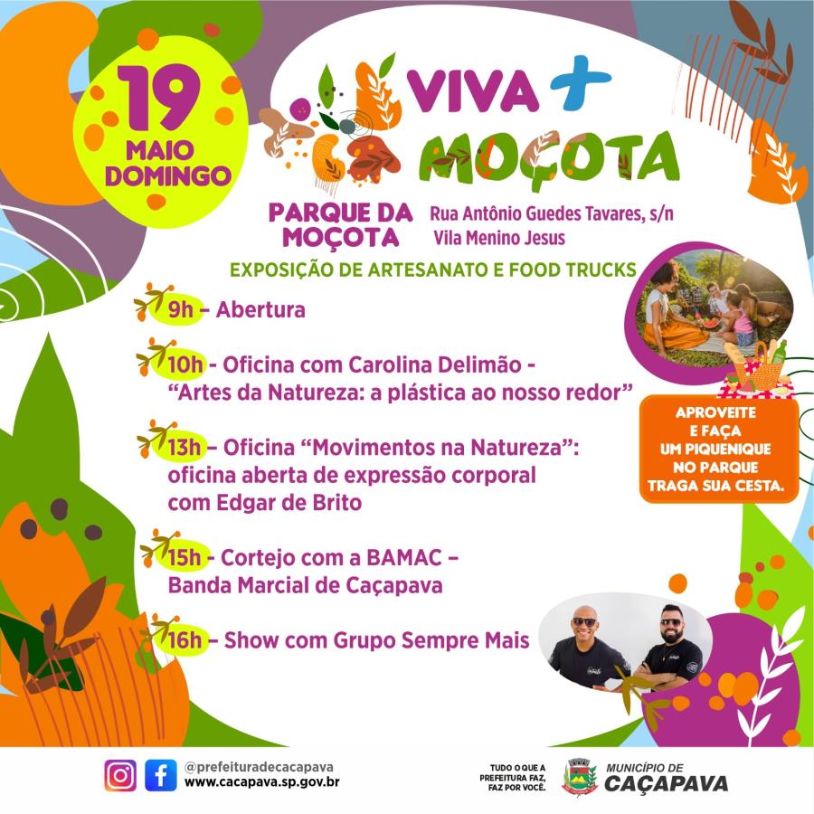 Parque Ecológico da Moçota recebe mais uma edição do projeto Viva + Moçota neste domingo (19)