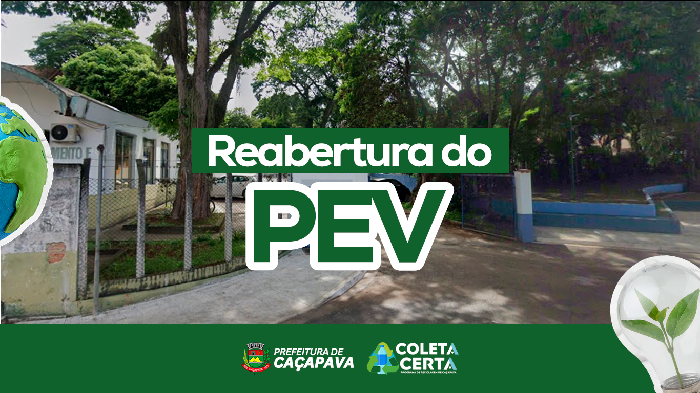 Coleta Certa: PEV reabre no dia 19 de maio em Caçapava