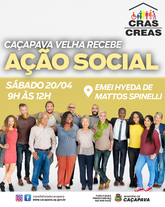 Caçapava Velha recebe ação social neste sábado (20)