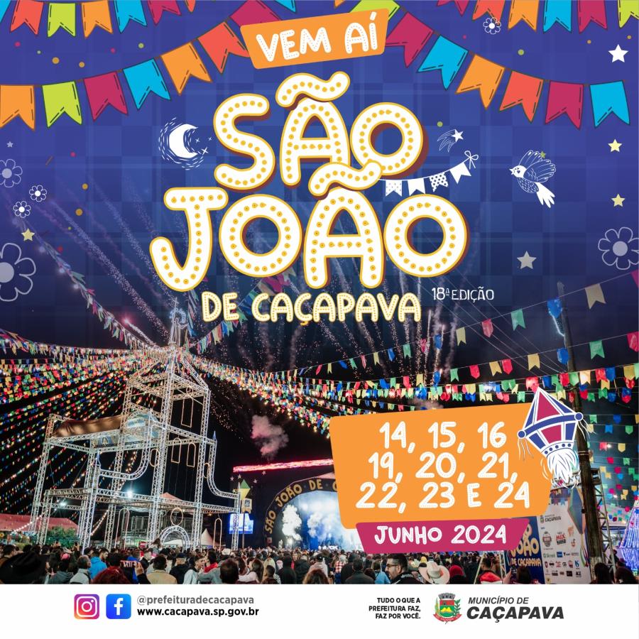 Prefeitura define datas do Festival São João de Caçapava 2024