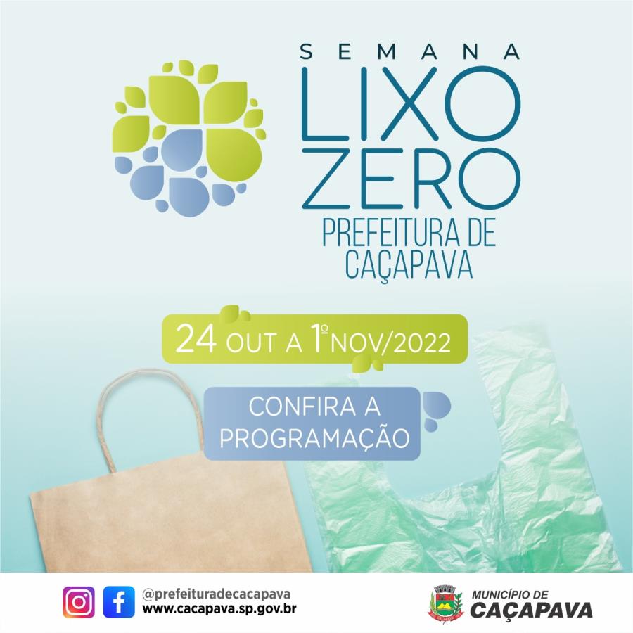 Caçapava realiza Semana do Lixo Zero 2022 com programação aberta para todos os públicos