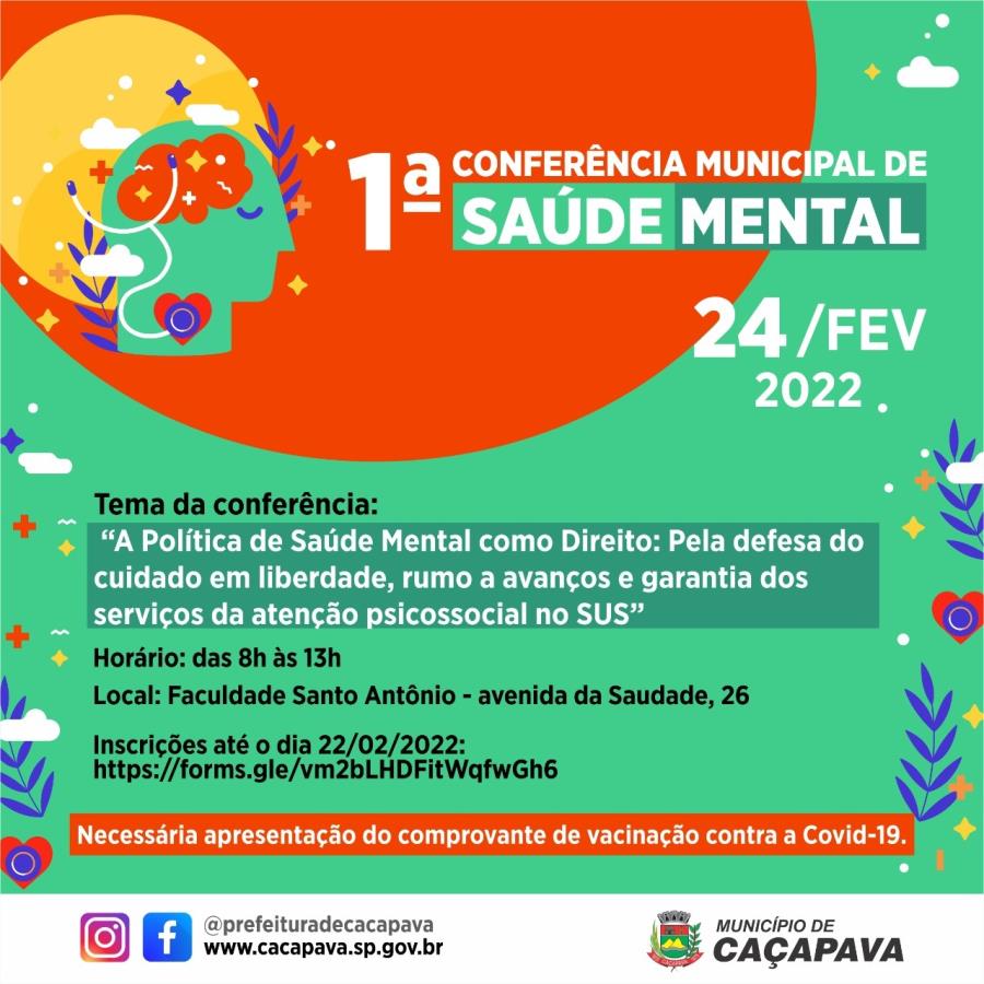 Caçapava realiza 1ª Conferência de Saúde Mental