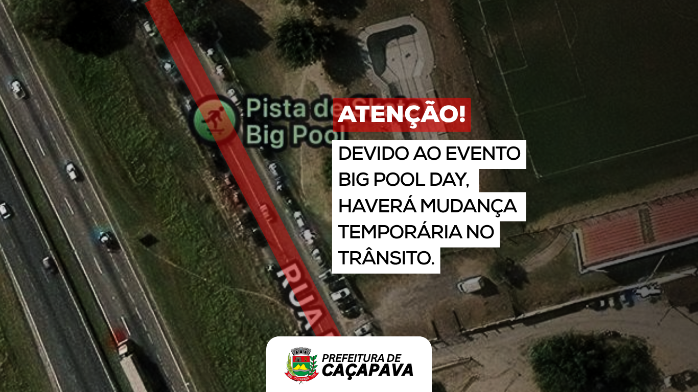 Prefeitura altera trânsito na Rua Presidente Wenceslau Brás durante o evento “Big Pool Day”