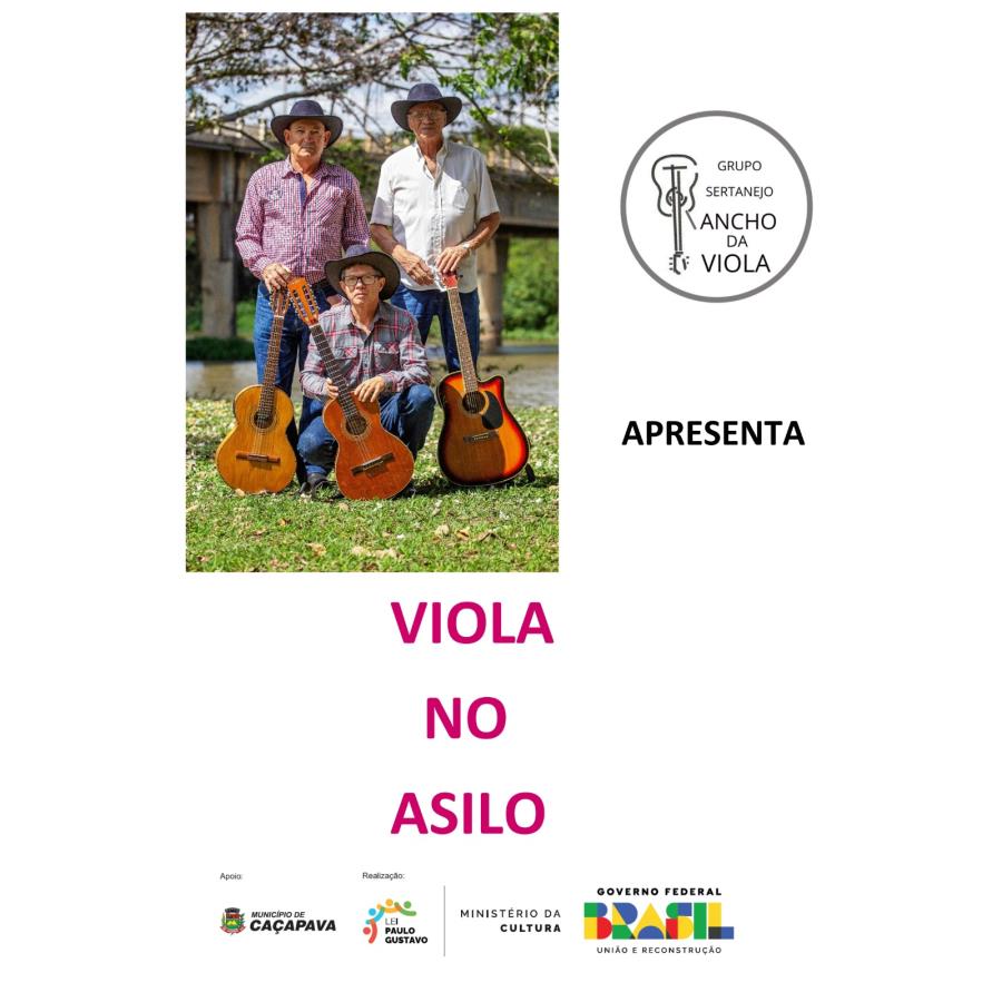 Projeto “Viola no Asilo”, aprovado na Lei Paulo Gustavo em Caçapava, inicia apresentações nesta sexta-feira (22)