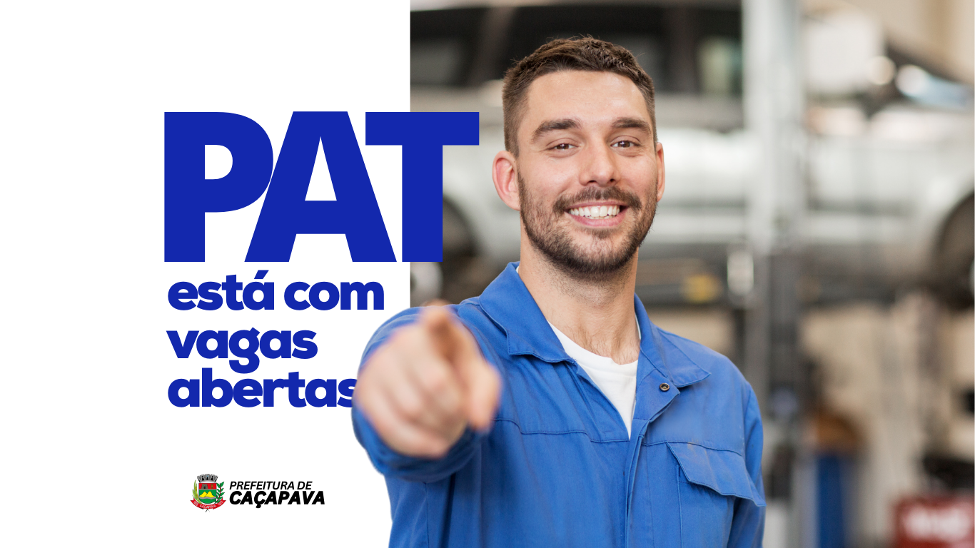 PAT de Caçapava divulga novas oportunidades de emprego