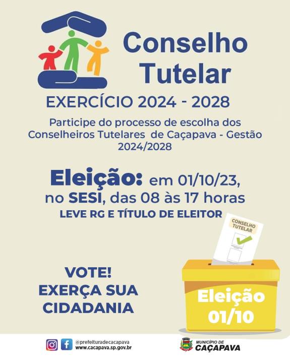Conselho Tutelar realiza eleição para escolha de membros para a gestão 2024/2028