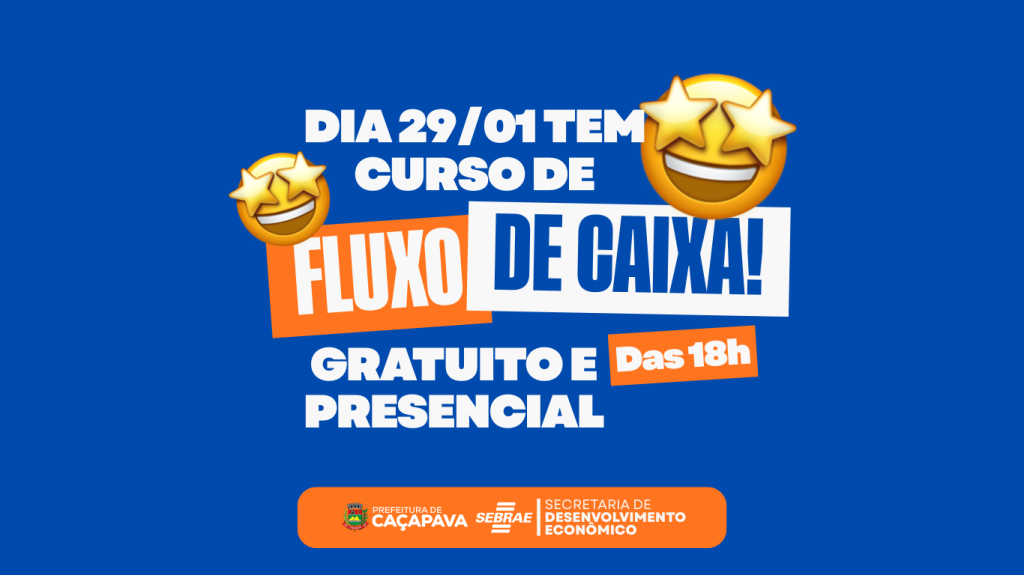 Curso gratuito de Fluxo de Caixa está com inscrições abertas