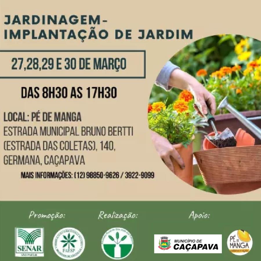 Inscrições abertas para curso gratuito de “Jardinagem – Implantação de Jardins”