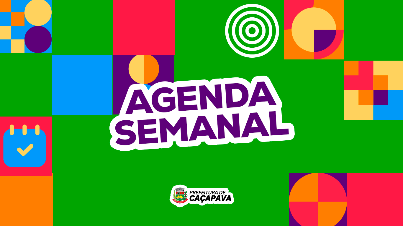 Agenda semanal de 20 a 25 de maio de 2025