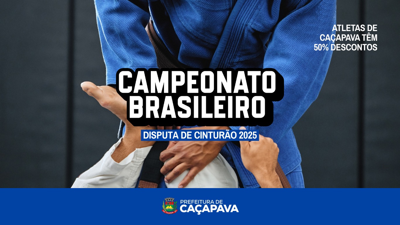 Campeonato Brasileiro de Jiu-Jitsu acontece em Caçapava neste domingo (26)