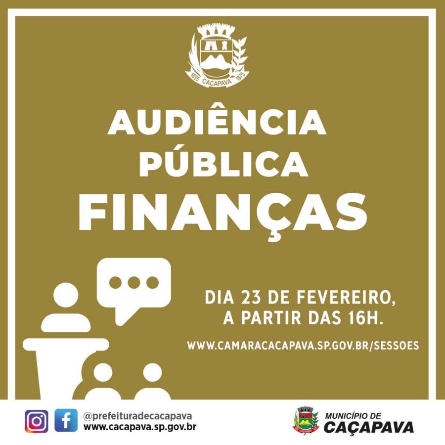 Secretaria de Finanças realiza Audiência Pública para apresentação das contas do 3º quadrimestre de 2021