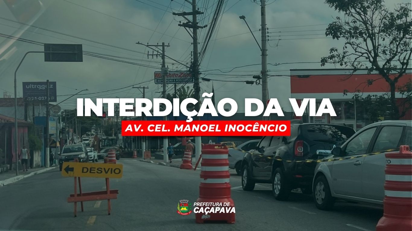 Avenida Manoel Inocêncio é  interditada para obras emergenciais nesta quinta.