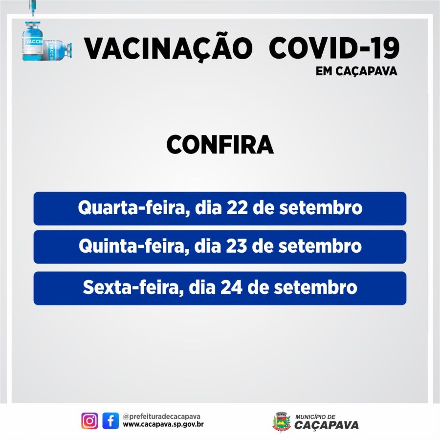 Estratégia de vacinação contra a Covid-19 de quarta a sexta-feira