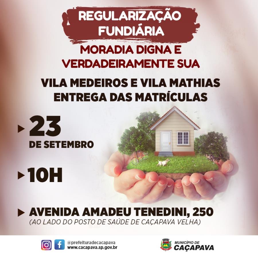 Prefeitura entrega matrículas da regularização fundiária dos bairros Vila Medeiros e Vila Mathias