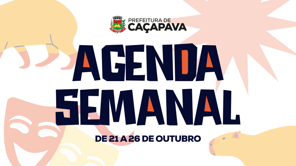 Agenda semanal | De 21 a 26 de outubro