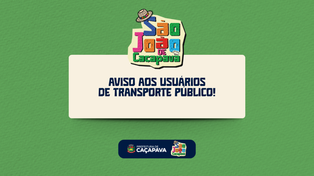 Transporte público terá horário especial durante a Festa de São João