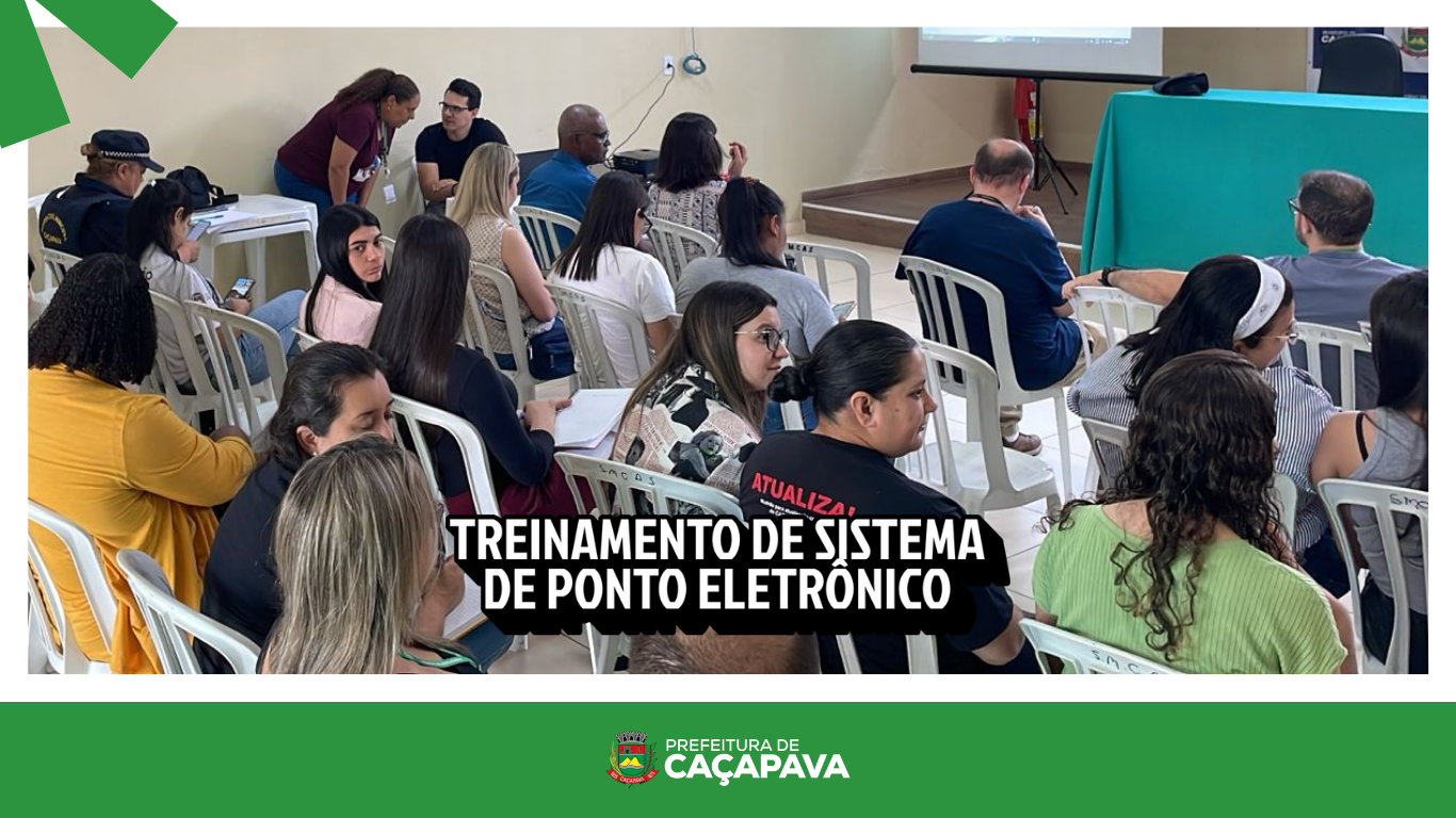 Treinamento sobre sistema de ponto eletrônico é realizado em Caçapava