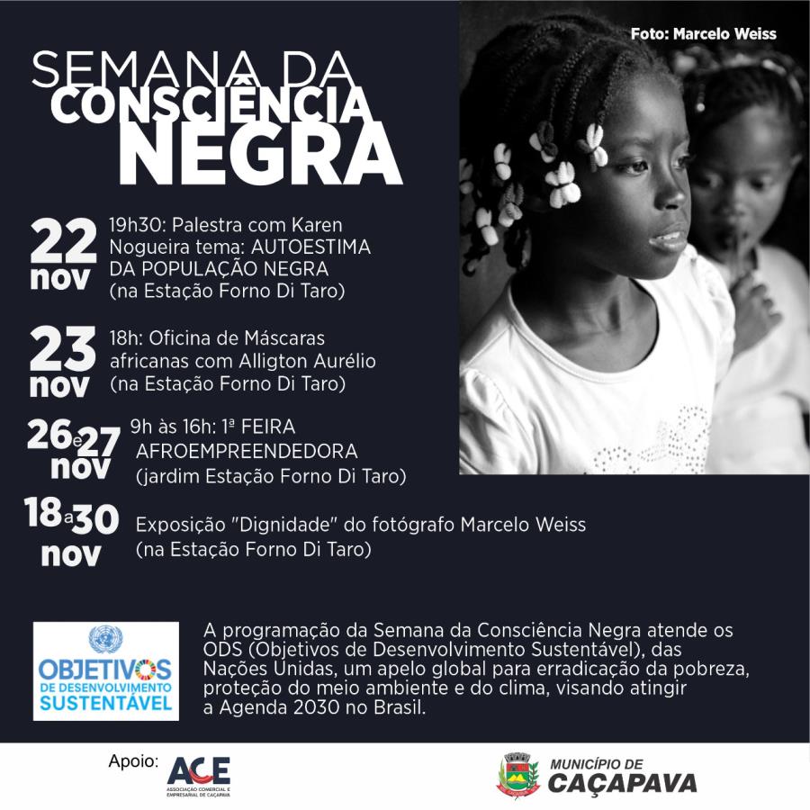 Programação da Semana da Consciência Negra segue até dia 27 em Caçapava