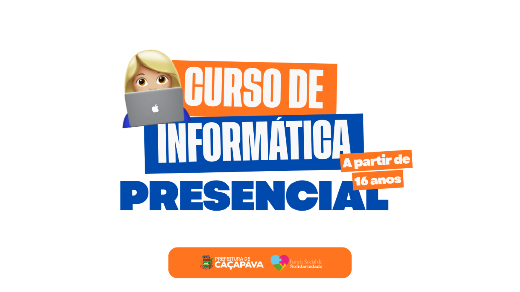 Fundo Social de Solidariedade oferece curso gratuito de informática básica e avançada
