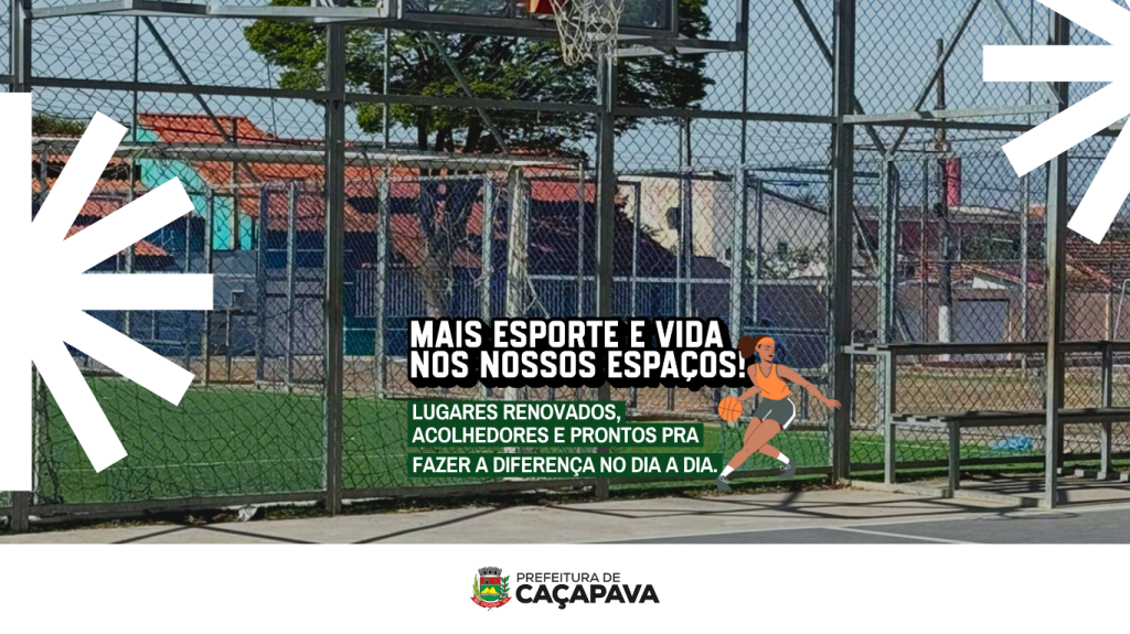 Prefeitura de Caçapava realiza revitalizações e amplia manutenção dos espaços esportivos da cidade