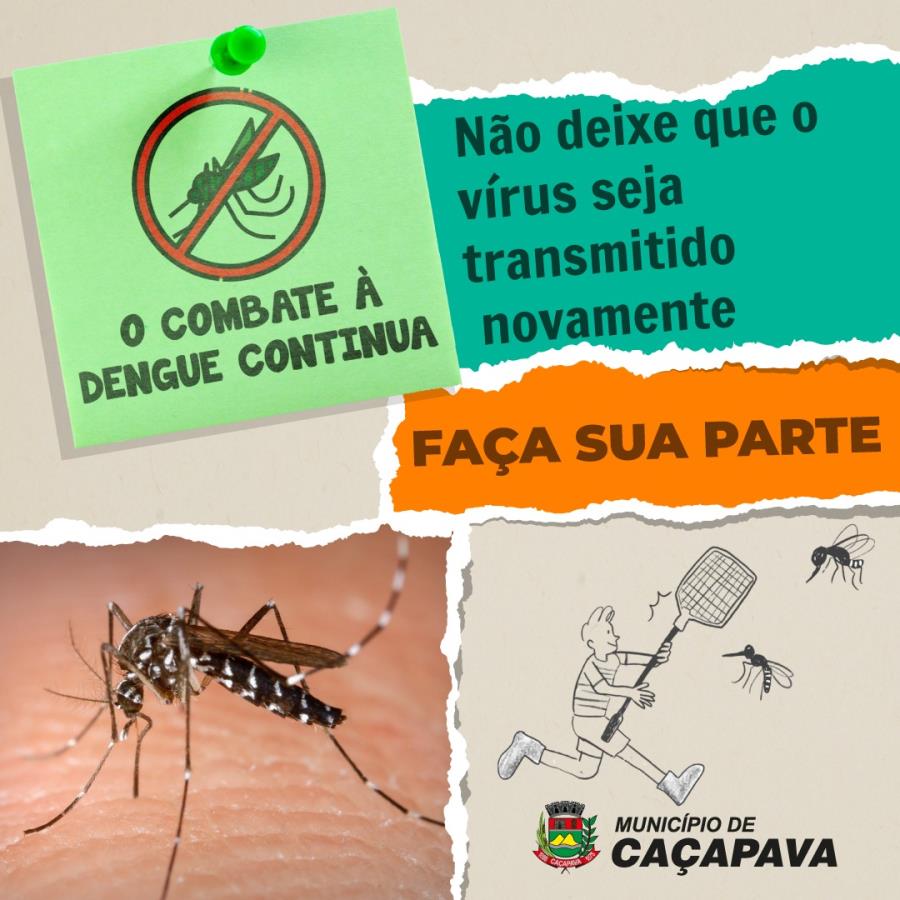 Campanha de prevenção e combate à Dengue continua em Caçapava