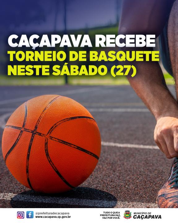 Caçapava recebe torneio de basquete neste sábado (27)
