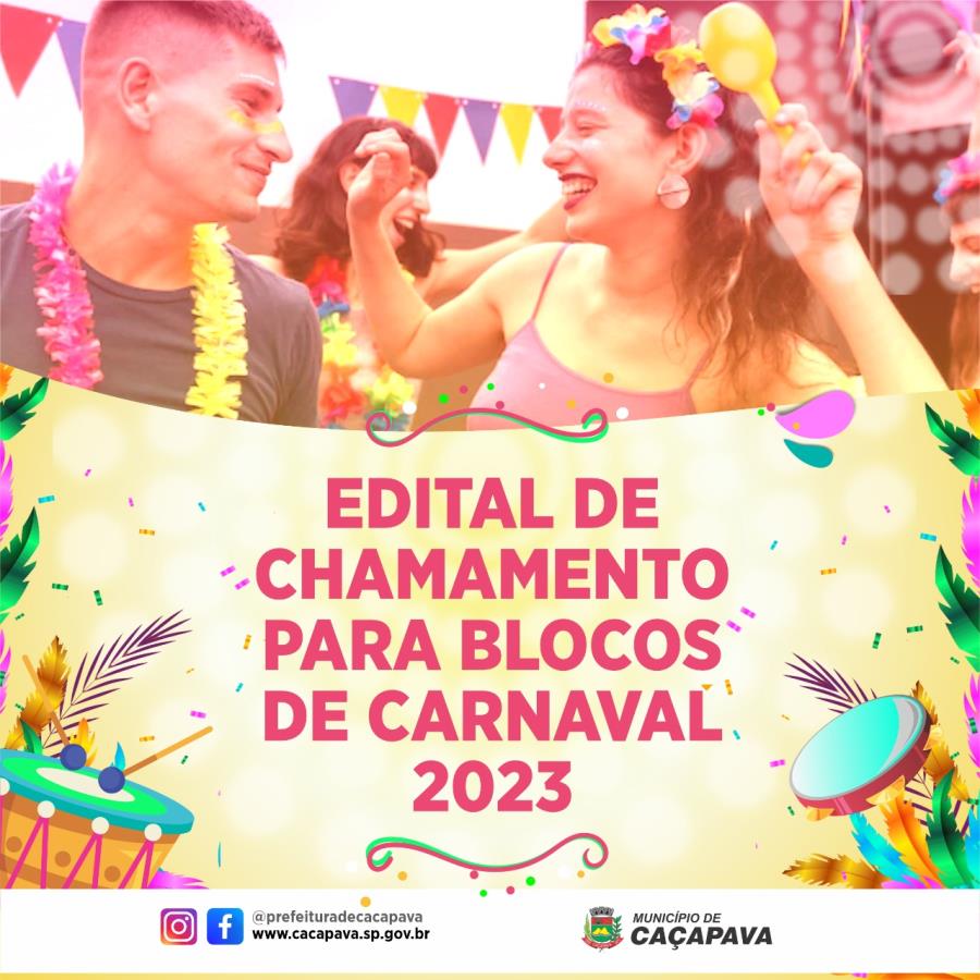 Prefeitura publica chamamento para blocos interessados em participar da programação do Carnaval Taiada 2023