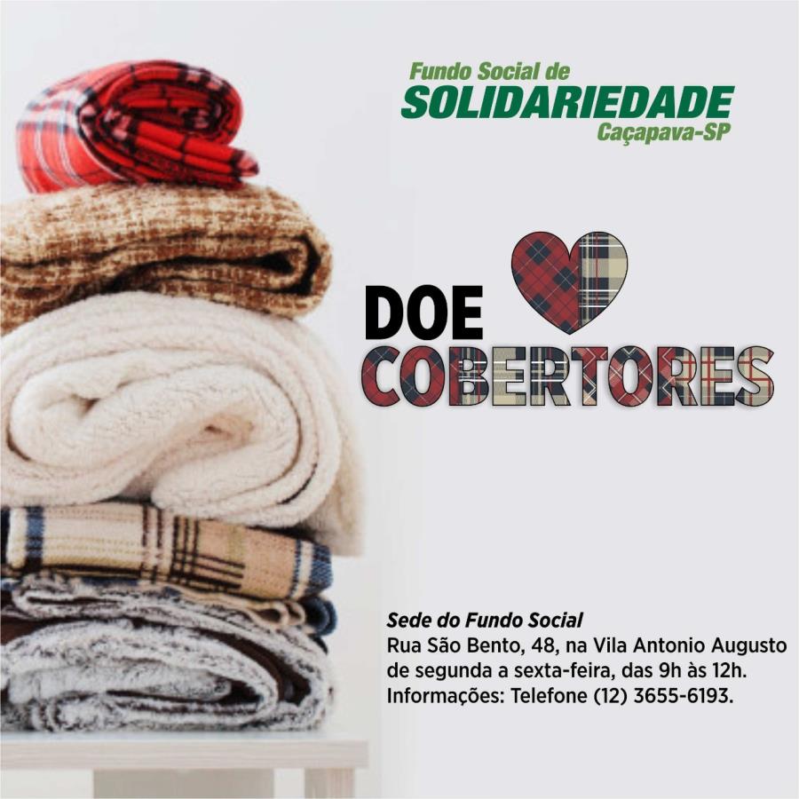 Fundo Social de Solidariedade de Caçapava recebe doação de cobertores