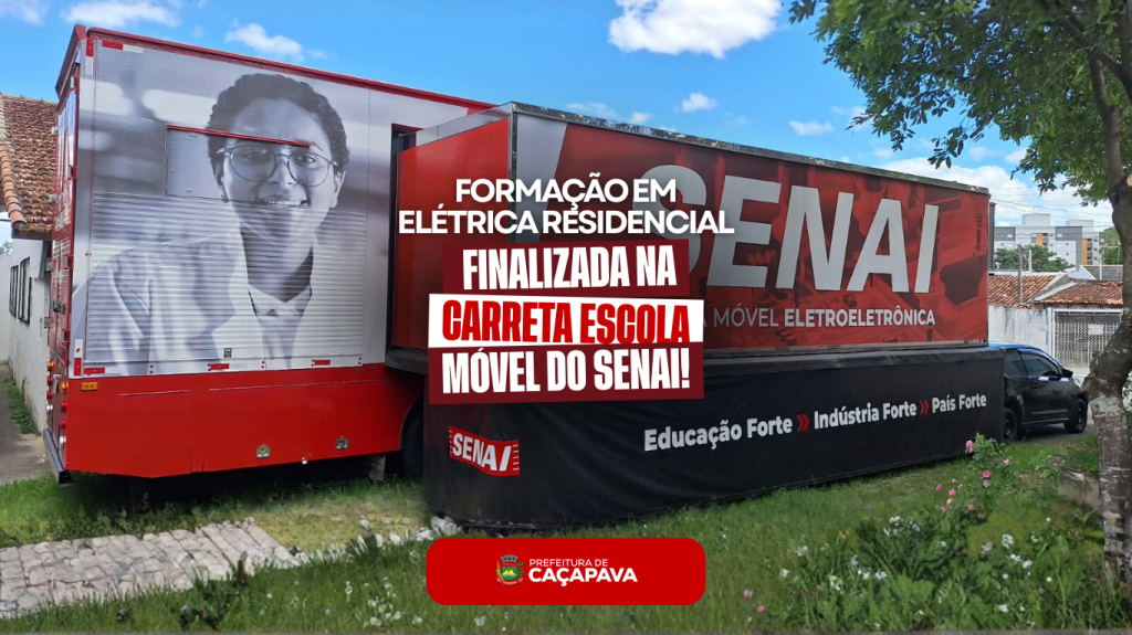 Formação em Elétrica Residencial na Carreta Escola Móvel do SENAI