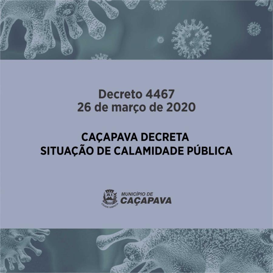 Decretada situação de calamidade pública em Caçapava