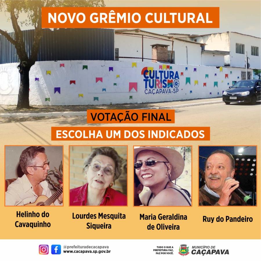 Prefeitura lança segunda etapa da consulta para escolha de nome do Grêmio Cultural