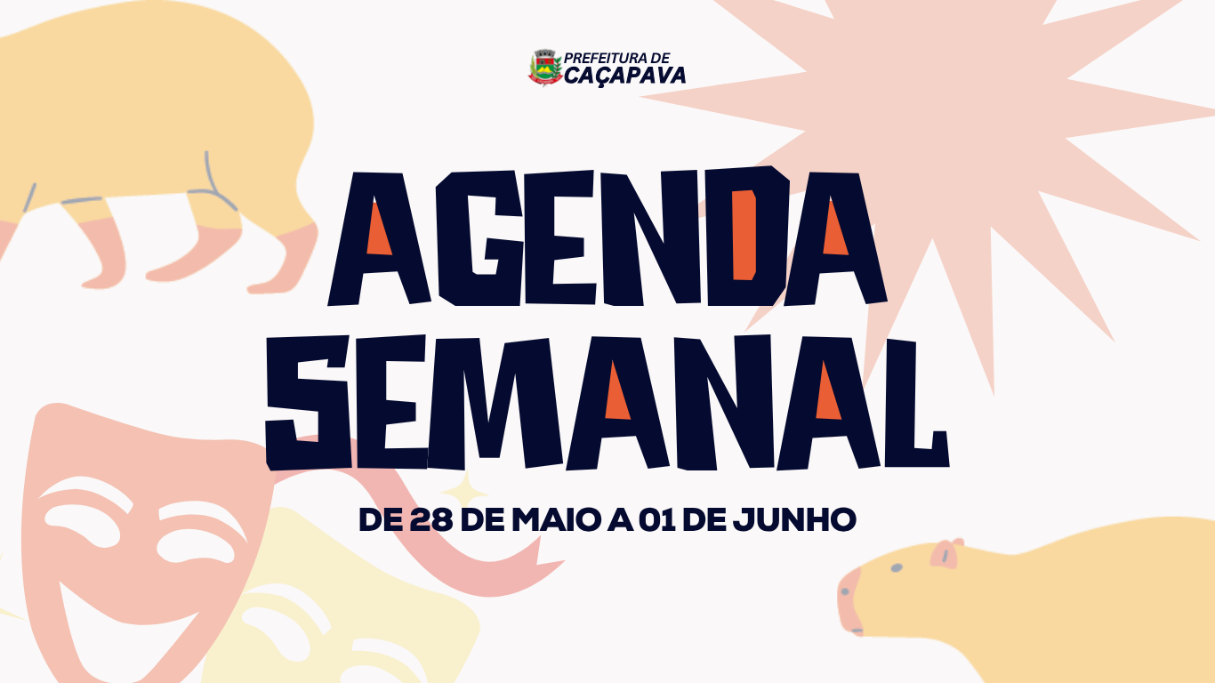 Agenda Semanal - 28/05 a 01/06
