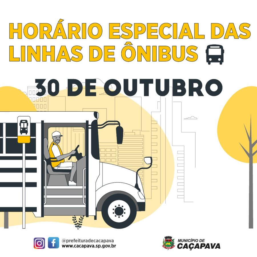 Prefeitura informa horário especial de ônibus para o domingo (30), dia de eleições