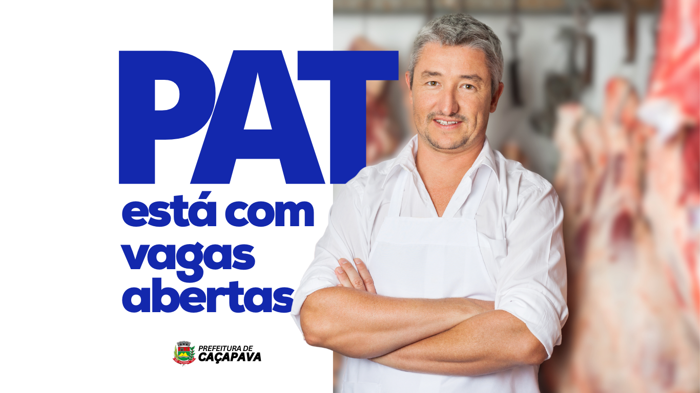 PAT divulga novas oportunidades de emprego